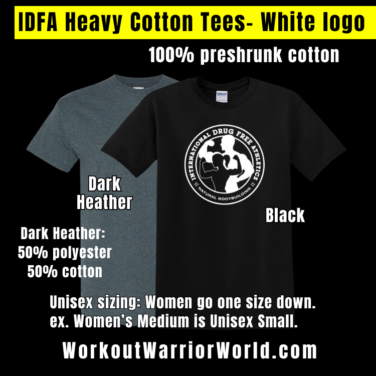 IDFA Heavy Cotton Tees - White logo