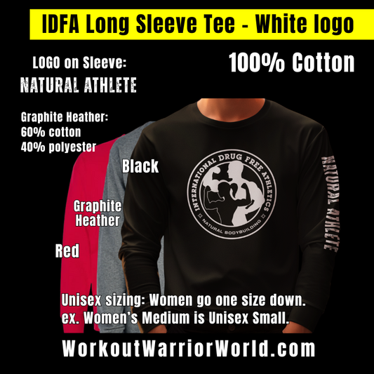 IDFA Long Sleeve Tee - White logo