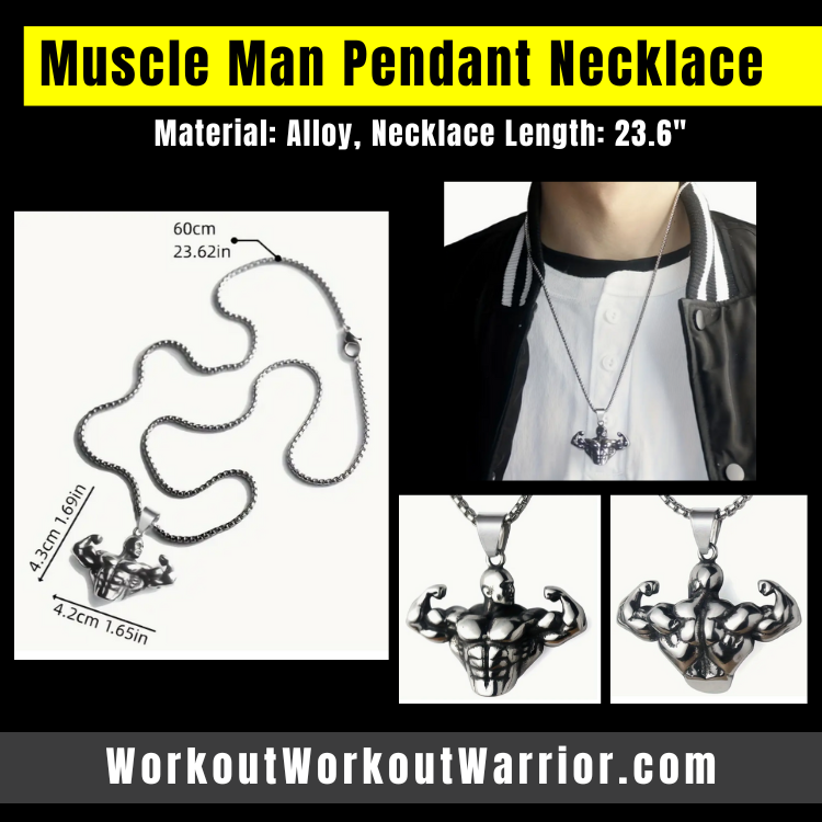 Muscle Man Pendant Necklace