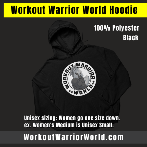 WORKOUT WARRIOR WORLD Unisex Hoodie - Black