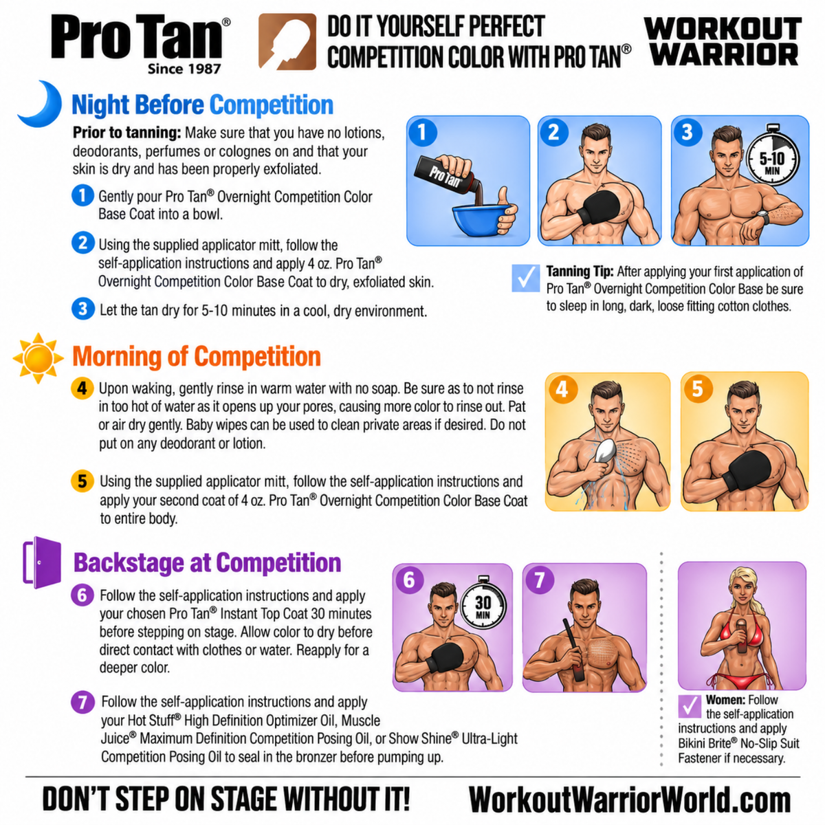 PRO TAN Single Show Competition Color Mini Kit - Super Dark