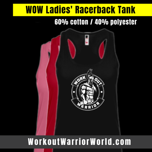 WORKOUT WARRIOR Ladies Racerback Tank Top