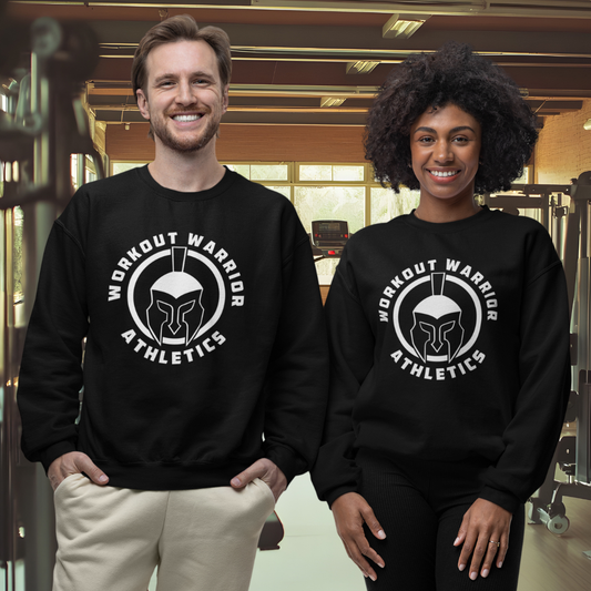 Workout Warrior Essential Crewneck – Black