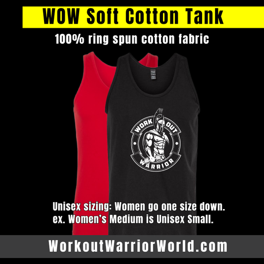 WORKOUT WARRIOR Soft Cotton Tank Top