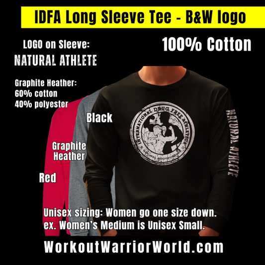 IDFA Long Sleeve Tee - B&W logo