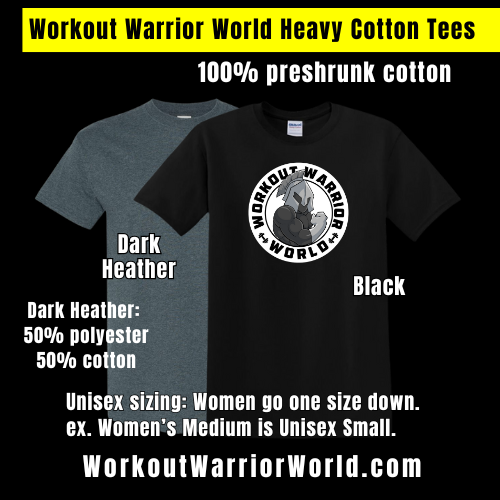 WORKOUT WARRIOR WORLD Heavy Cotton Tees