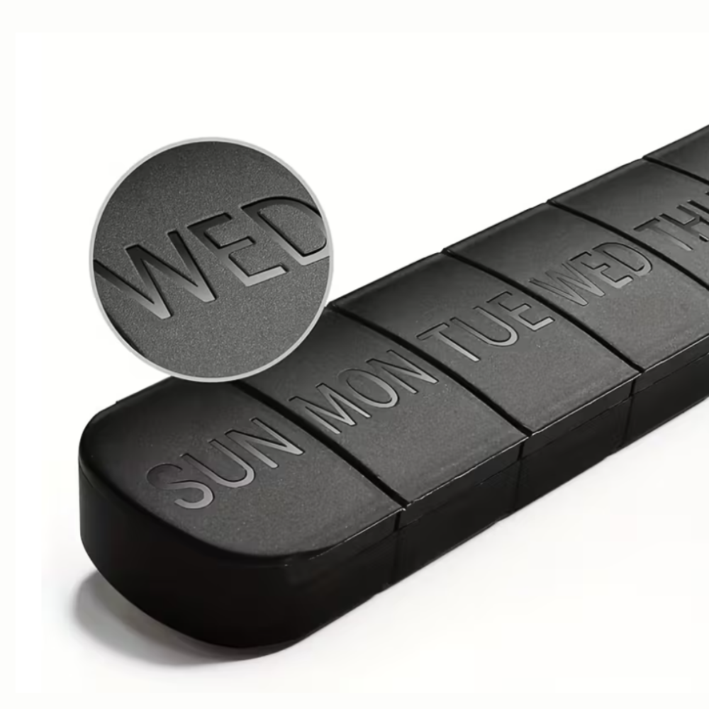 Cyan 7-Day Pill Storage Container