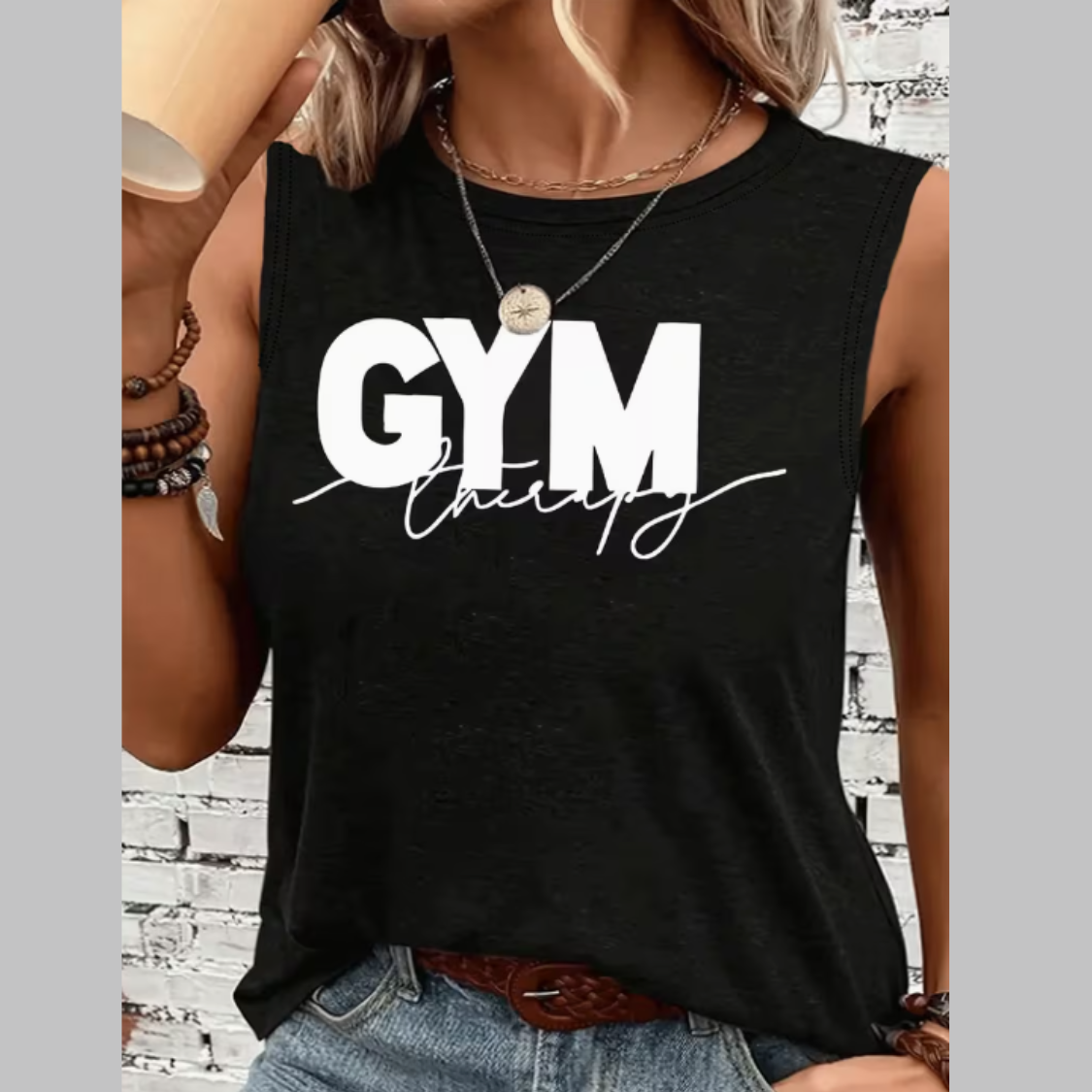 Gym Therapy Women’s Tank - Black / Dark Gray
