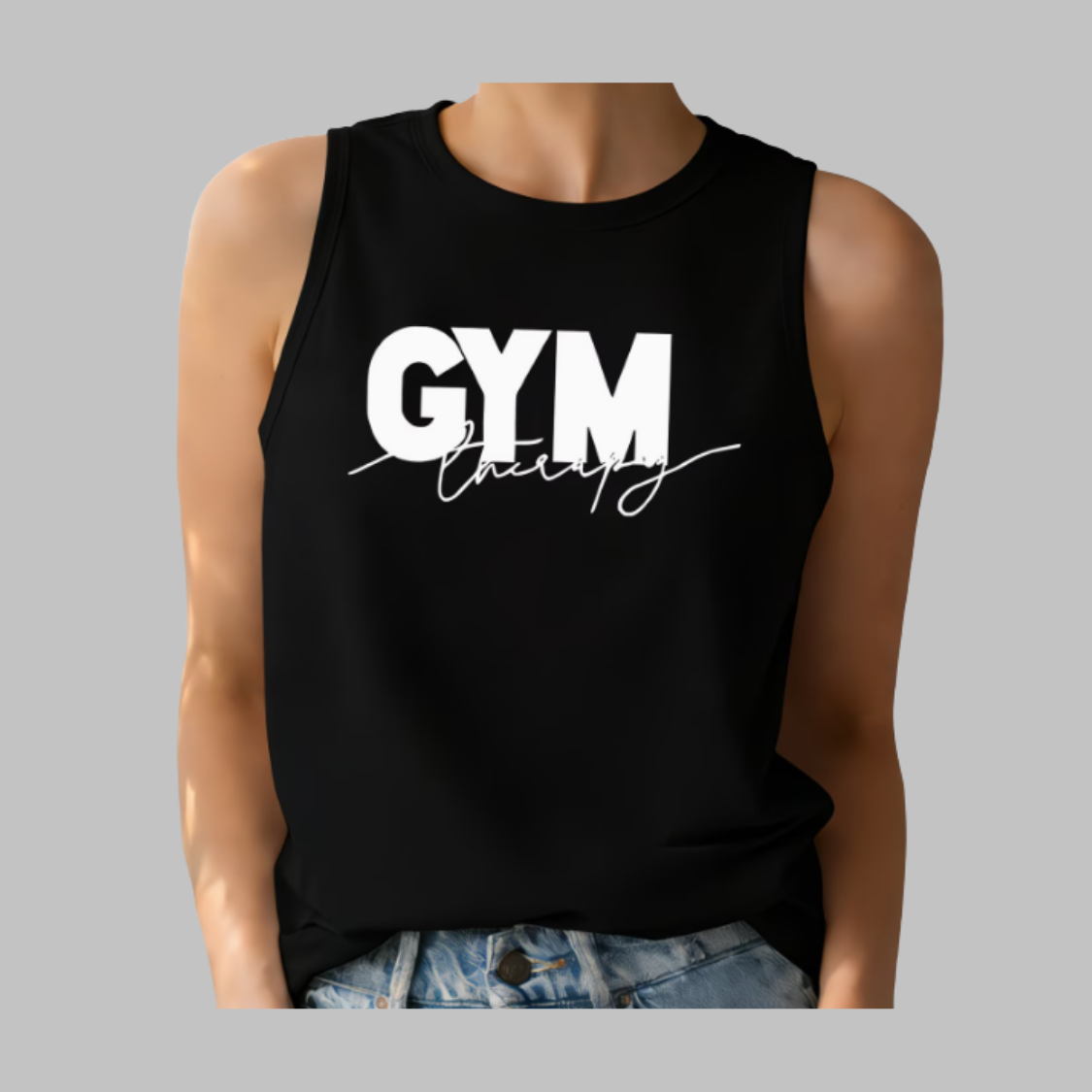 Gym Therapy Women’s Tank - Black / Dark Gray