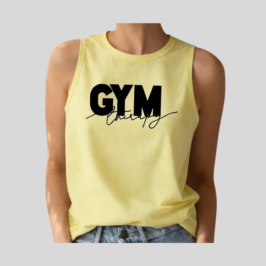 Gym Therapy Women’s Tank - Yellow
