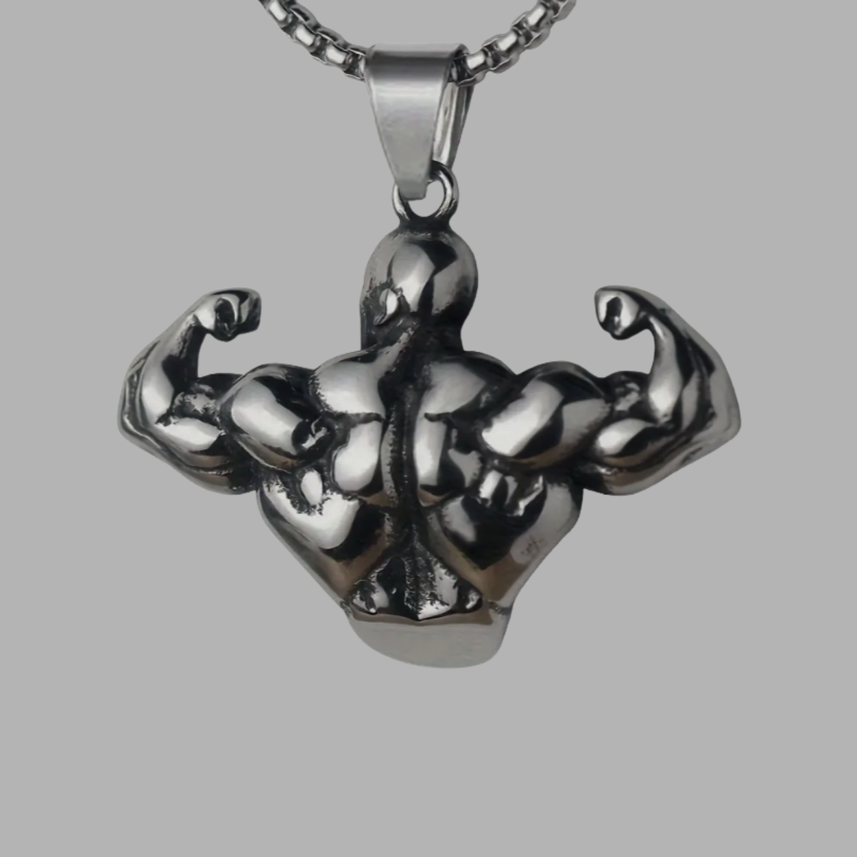 Muscle Man Pendant Necklace
