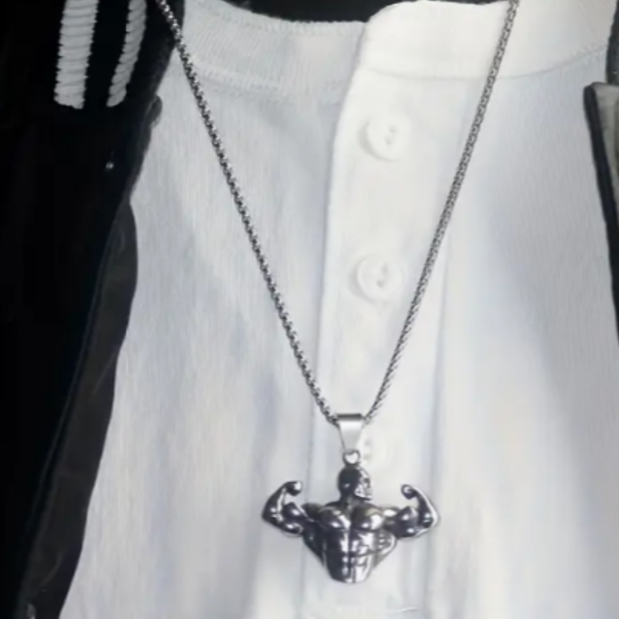 Muscle Man Pendant Necklace