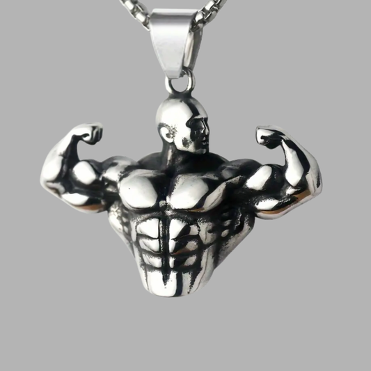 Muscle Man Pendant Necklace
