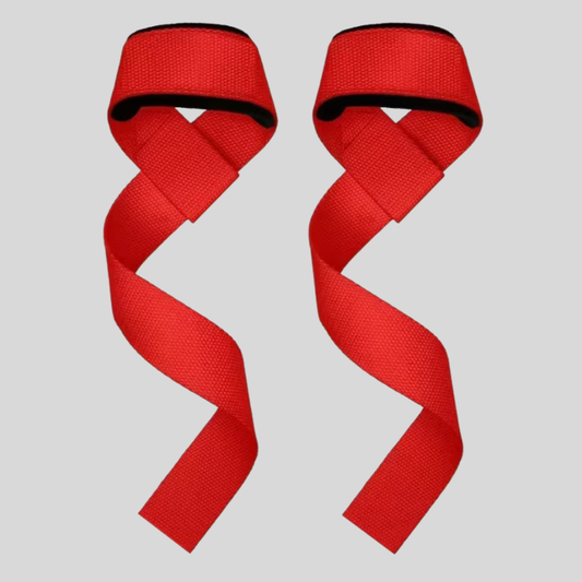 Red Iron Grip Lifting Straps