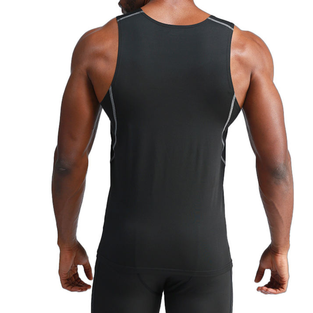Workout Warrior Compression Tank – Black