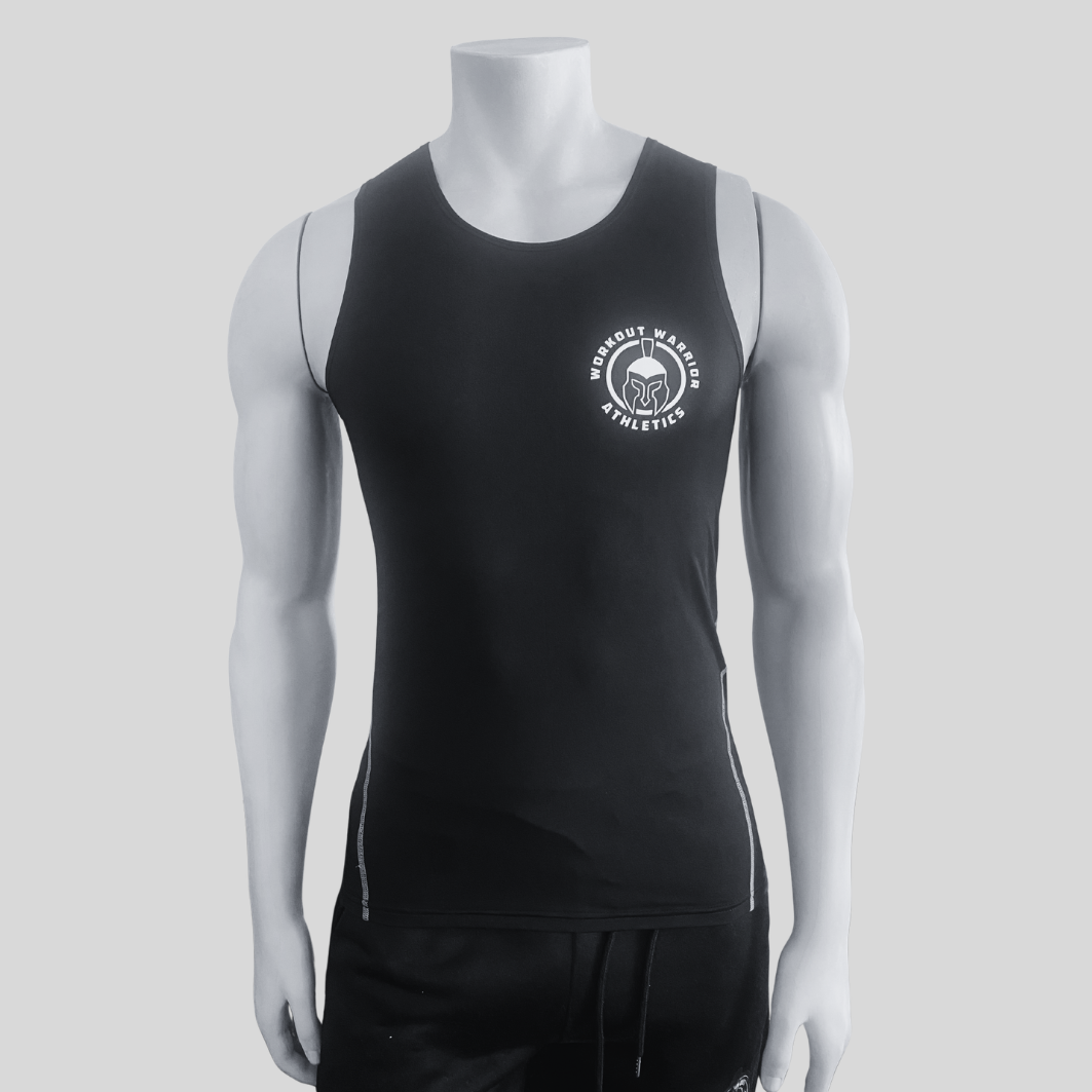 Workout Warrior Compression Tank – Black