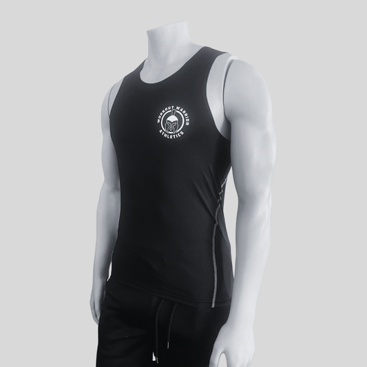 Workout Warrior Compression Tank – Black