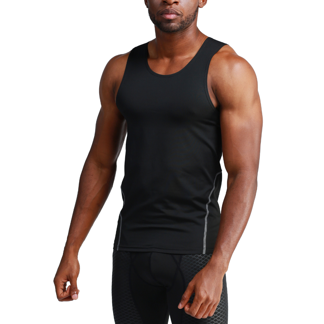 Workout Warrior Compression Tank – Black