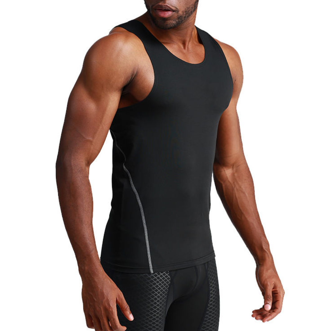 Workout Warrior Compression Tank – Black