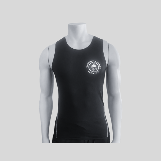Workout Warrior Compression Tank – Black