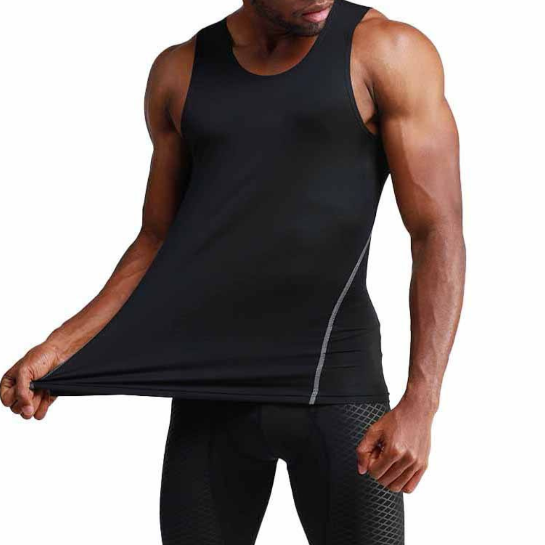 Workout Warrior Compression Tank – Black