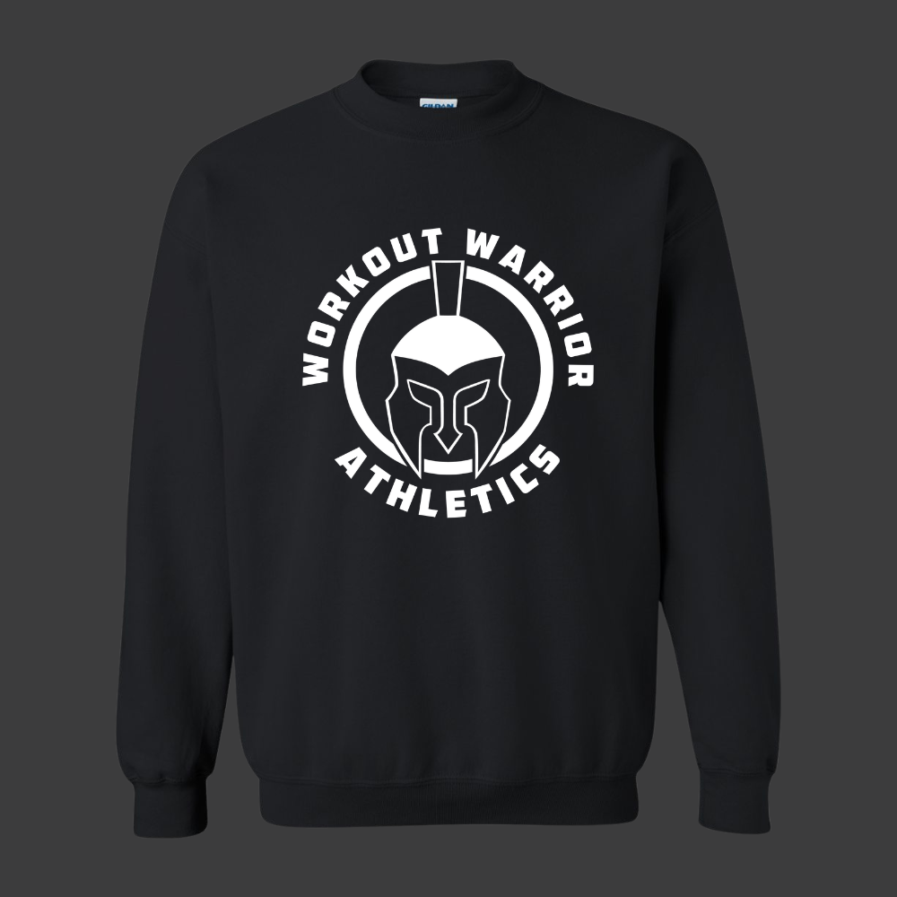 Workout Warrior Essential Crewneck – Black