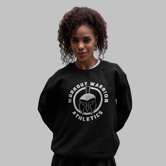 Workout Warrior Essential Crewneck – Black