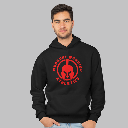 Workout Warrior Essential Hoodie – Red Logo