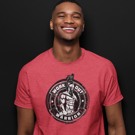 WORKOUT WARRIOR Fitted Tee - W&B logo